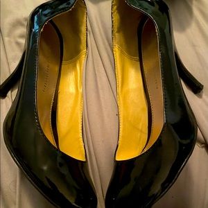 Patent leather pumps